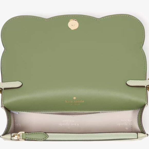Kate Spade Green Crossbody Bag with Gold Chain - Picture 4 of 5